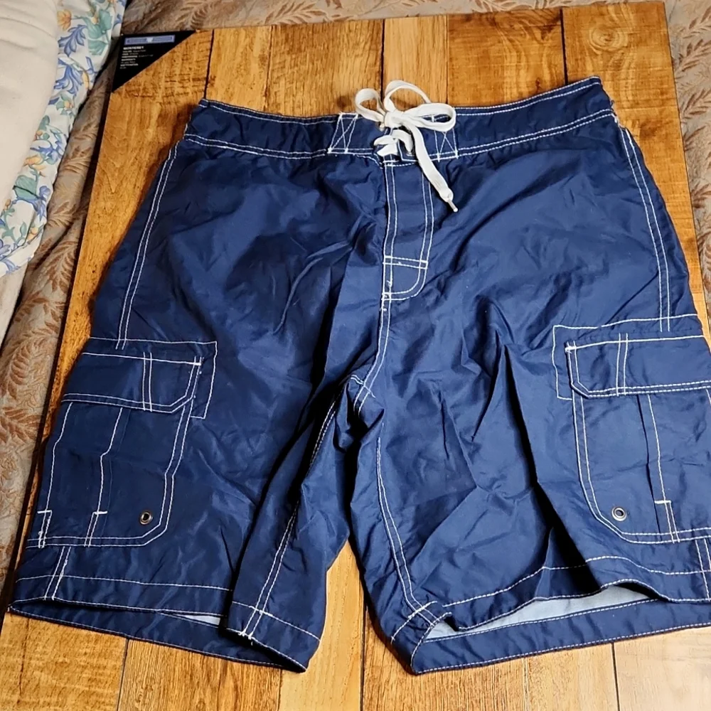 Merona men's swim shorts size L - Picture 2 of 6
